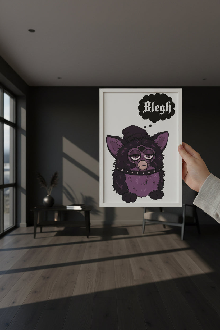 Alternative Blegh Furby A4 print