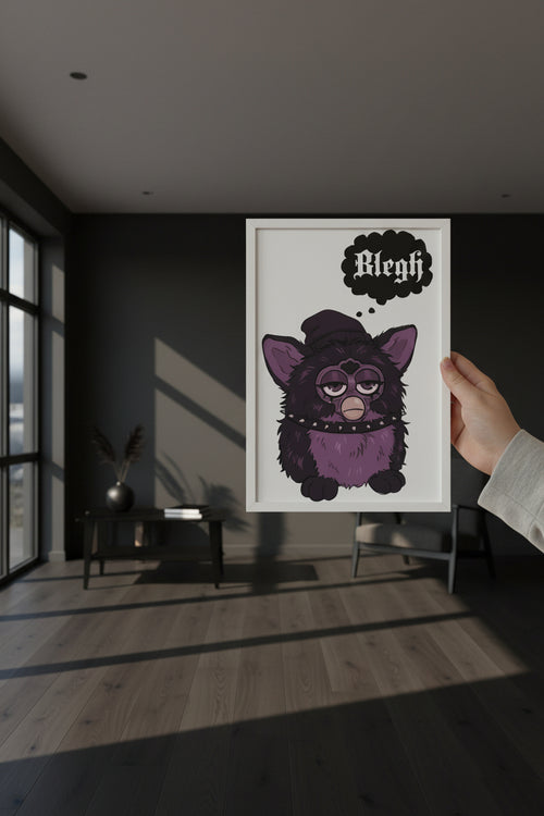 Alternative Blegh Furby A4 print