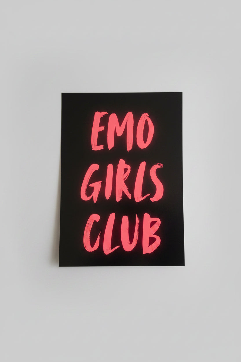 Emo girls club A4 print
