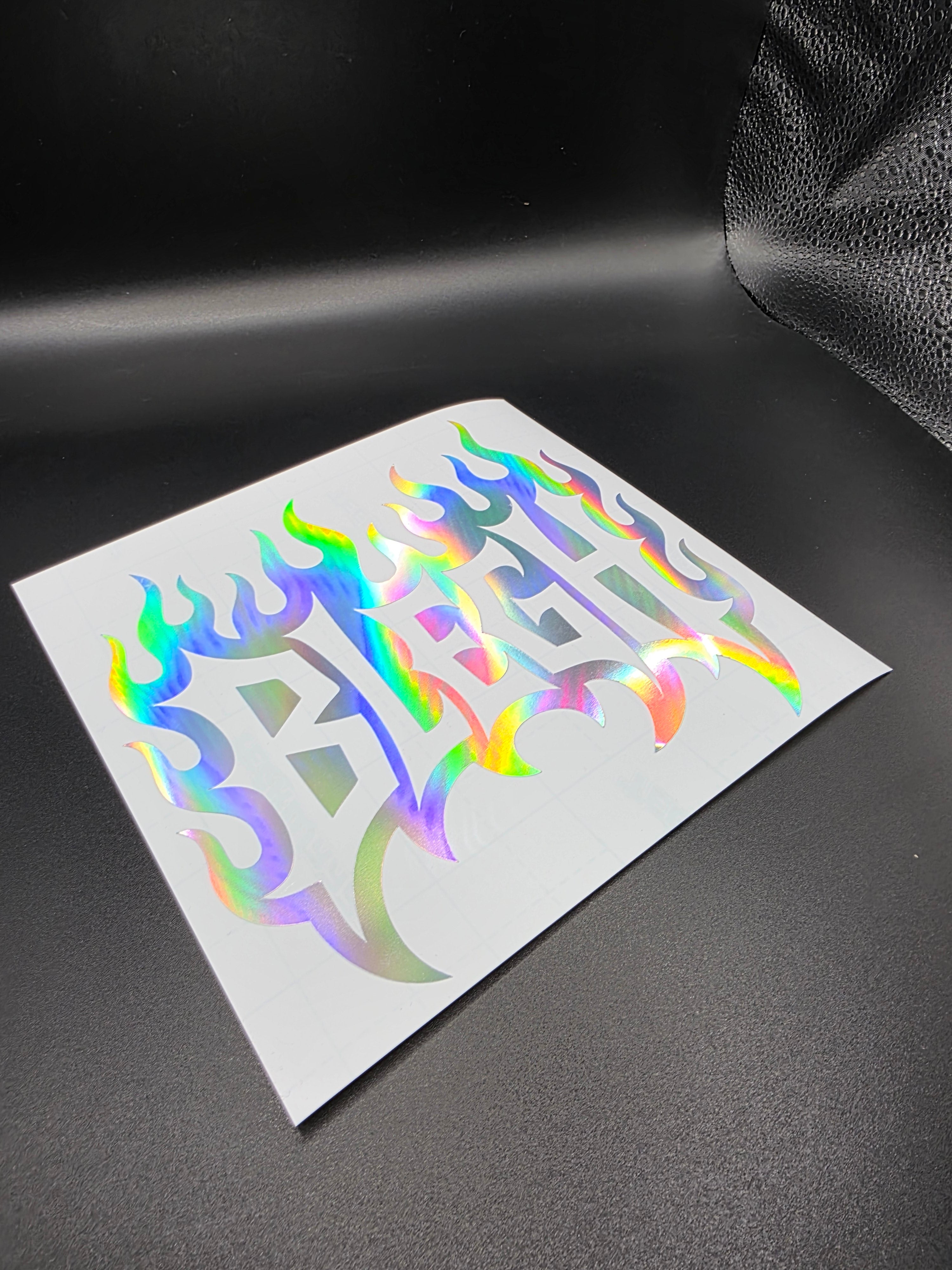 BLEGH Flame Vinyl Decal | Heavy Metal Decal Sticker