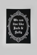 We can live like jack & Sally A4 print